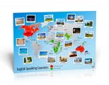English Speaking Countries Map - Poster English Speaking Countries Map - Poster