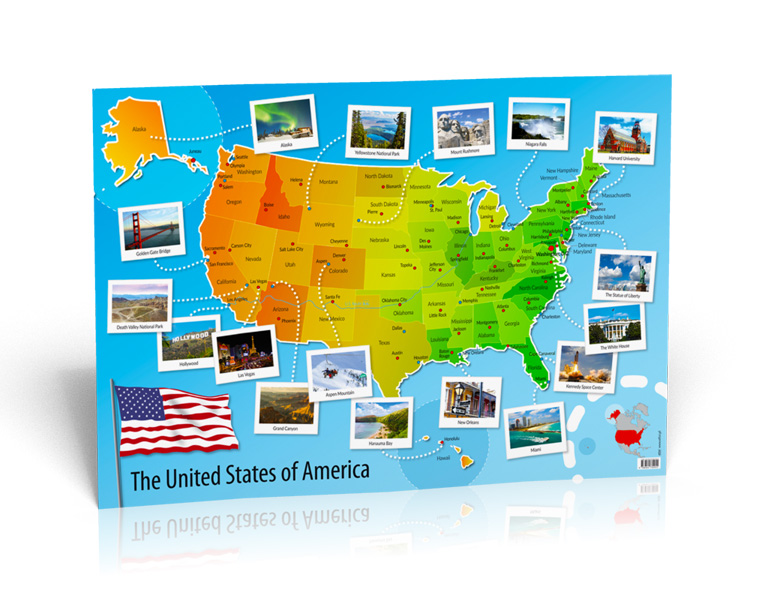 U.S.A. Map - Poster U.S.A. Map - Poster